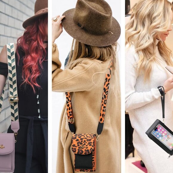 CrossBody Bags with Touchscreen Cell Phone Purse Window Zipper Pocket,RFID Block - Picture 5 of 6